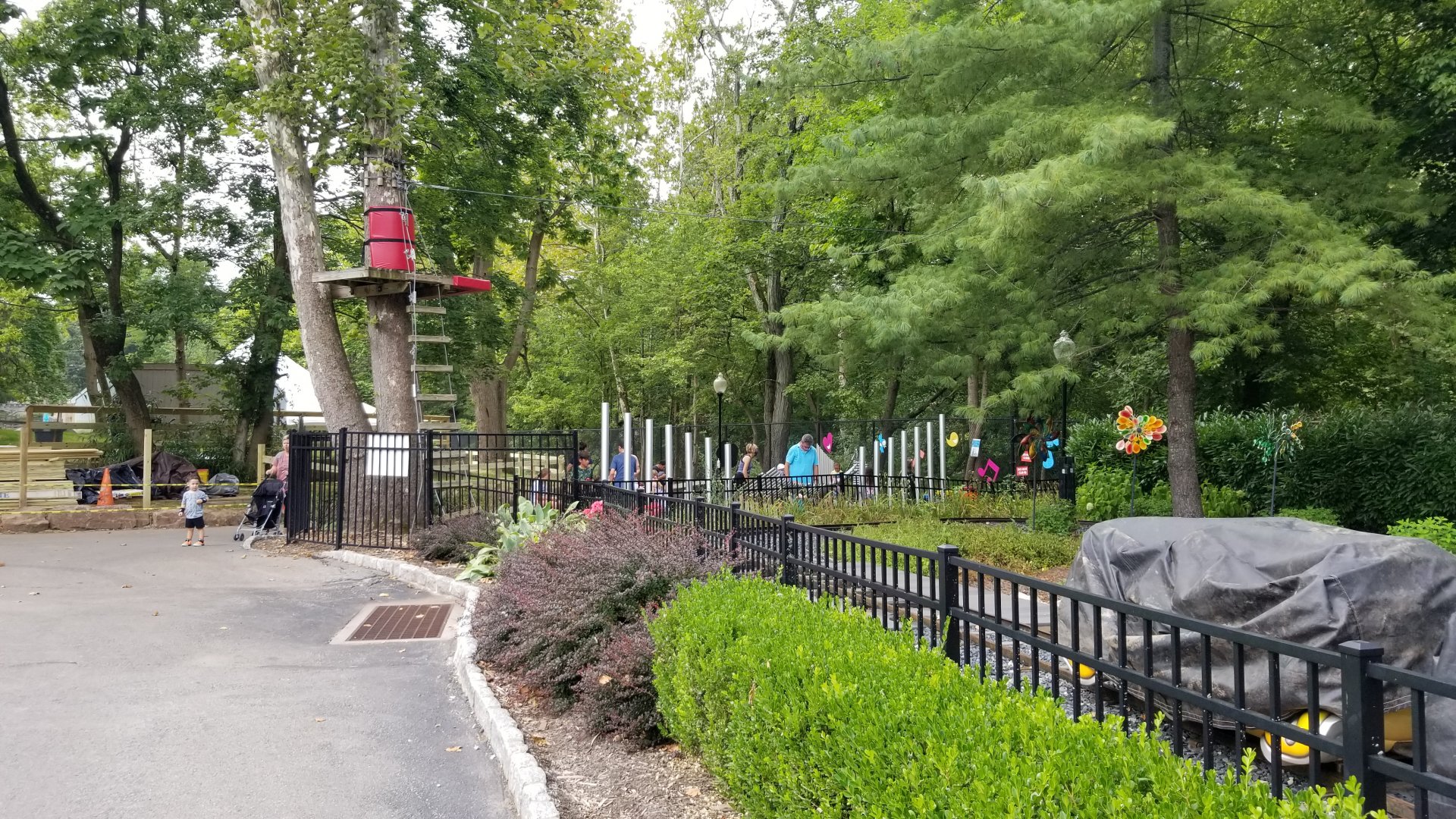 Elmwood Park - Percussion garden, rope course