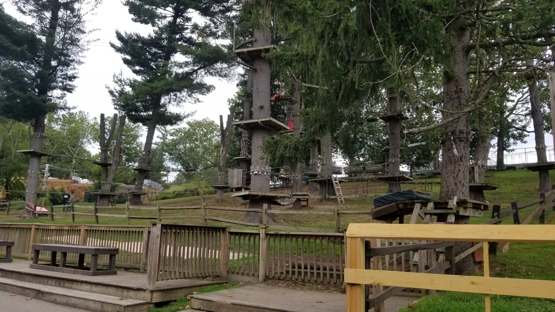 Elmwood Park - Start of rope courses