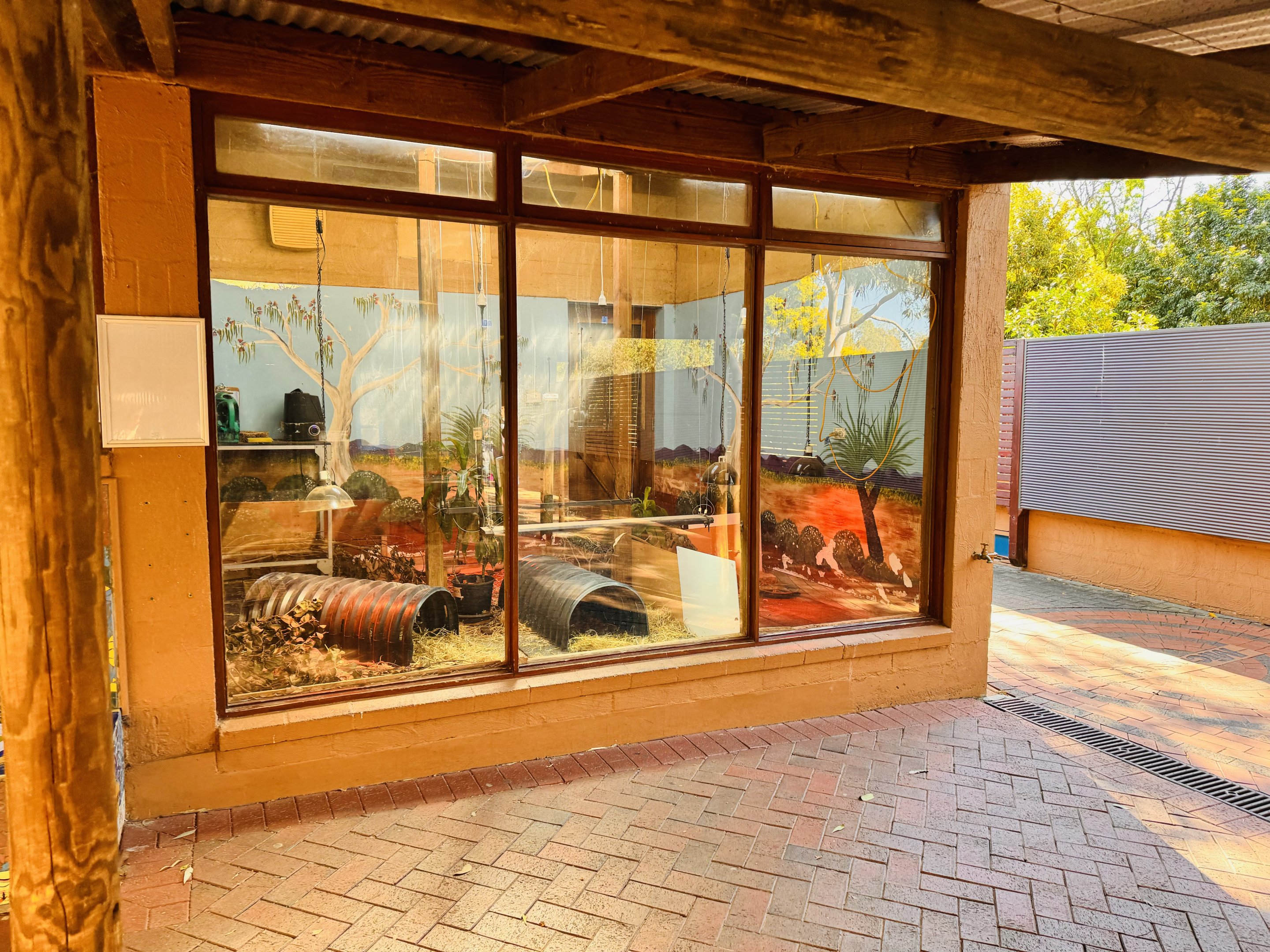 Elongated tortoise enclosure