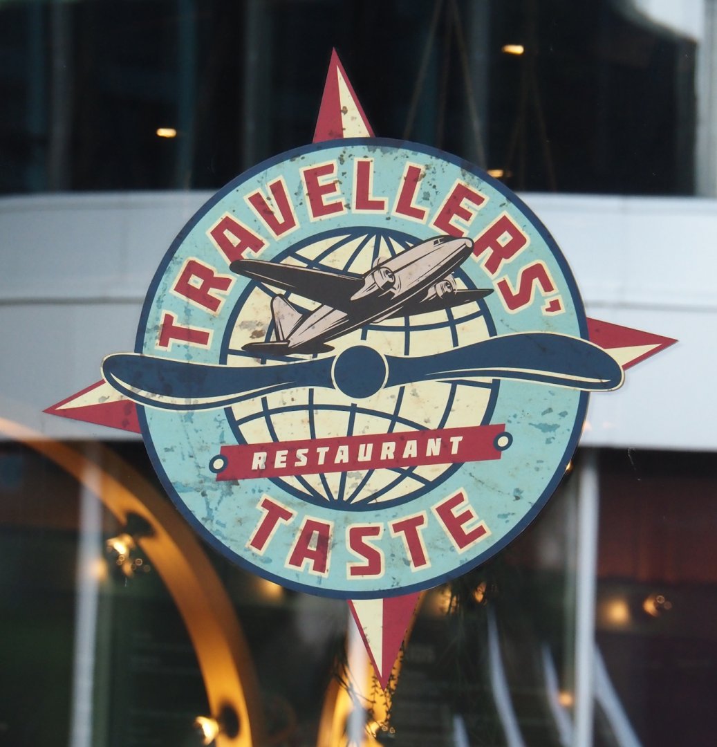 Emblem for restaurant in the entrance building, 2024-06-23