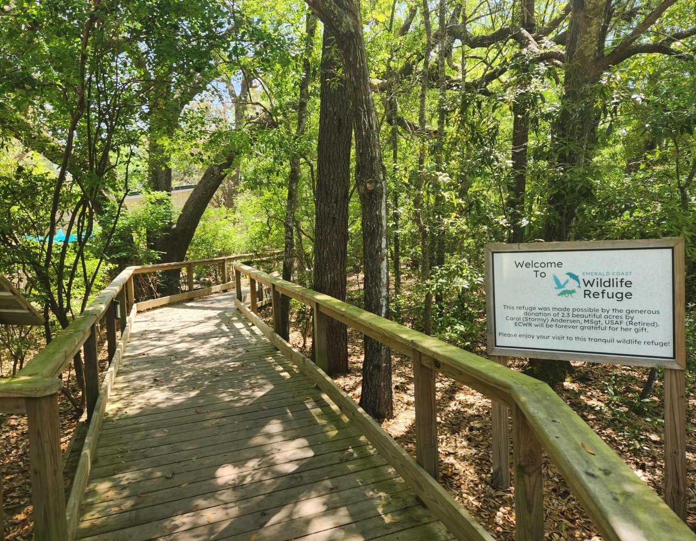 Emerald Coast Wildlife Refuge - Entrance path