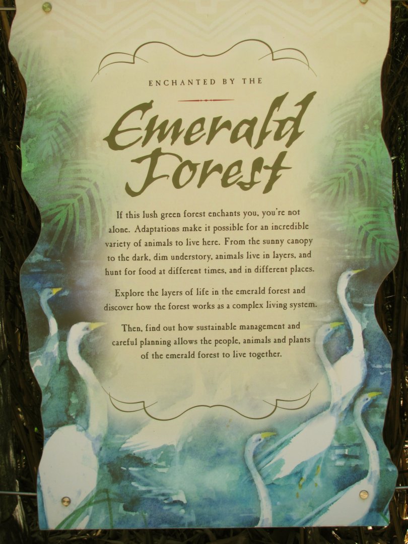 Emerald Forest Aviary Sign