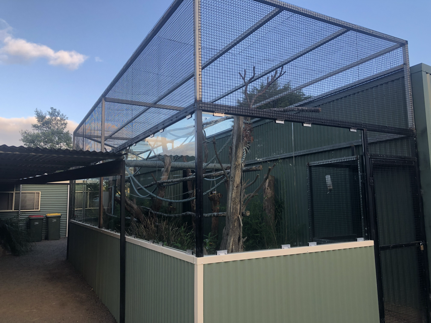 Emperor Tamarin enclosure