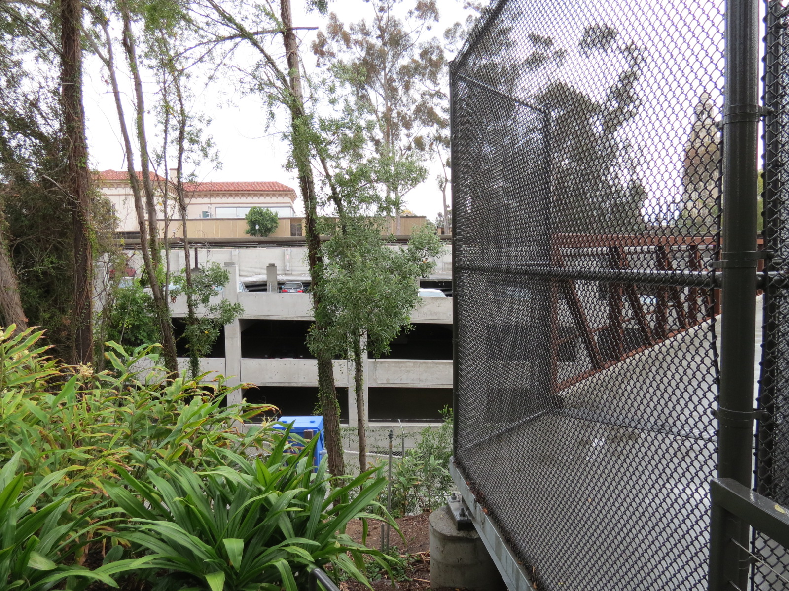 Employee Garage - Gate to Bridge That Leads to Garage