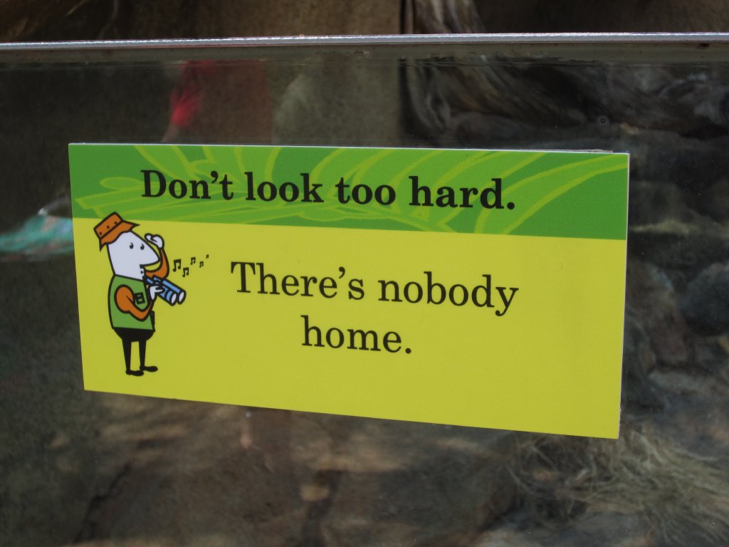 Empty enclosure notice