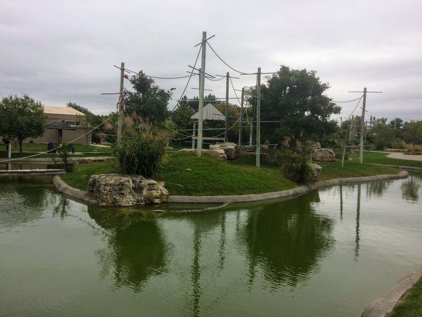Empty island exhibit