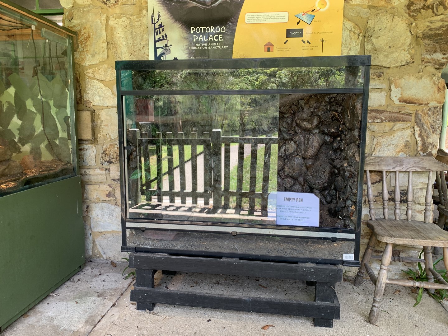 Empty Vivarium (Potoroo Palace)