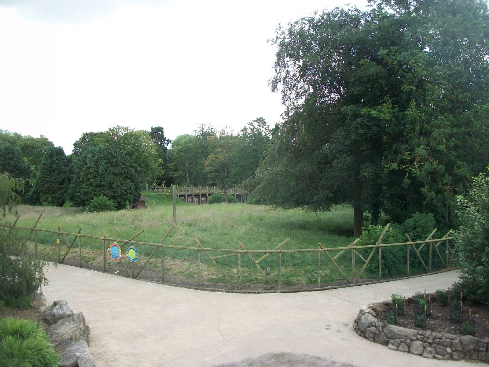 Emu paddock viewed from the monorail, 7th July 2014