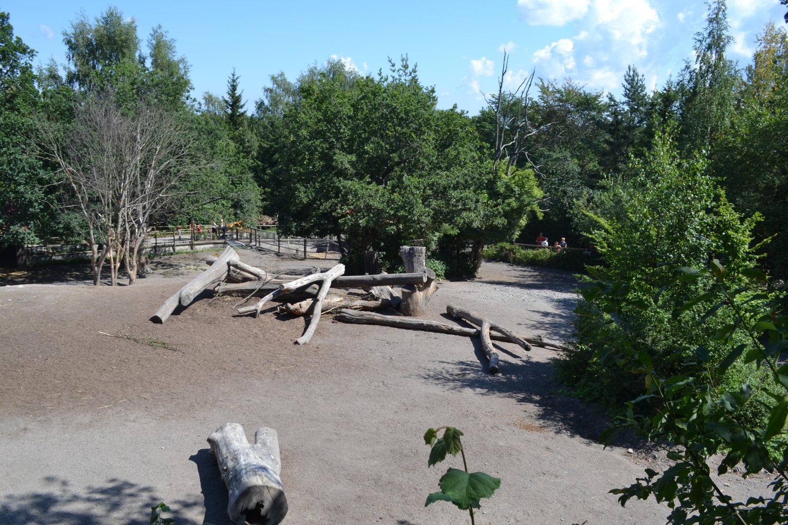 Enclosure for European bison and wild boar at Skansen, Stockholm