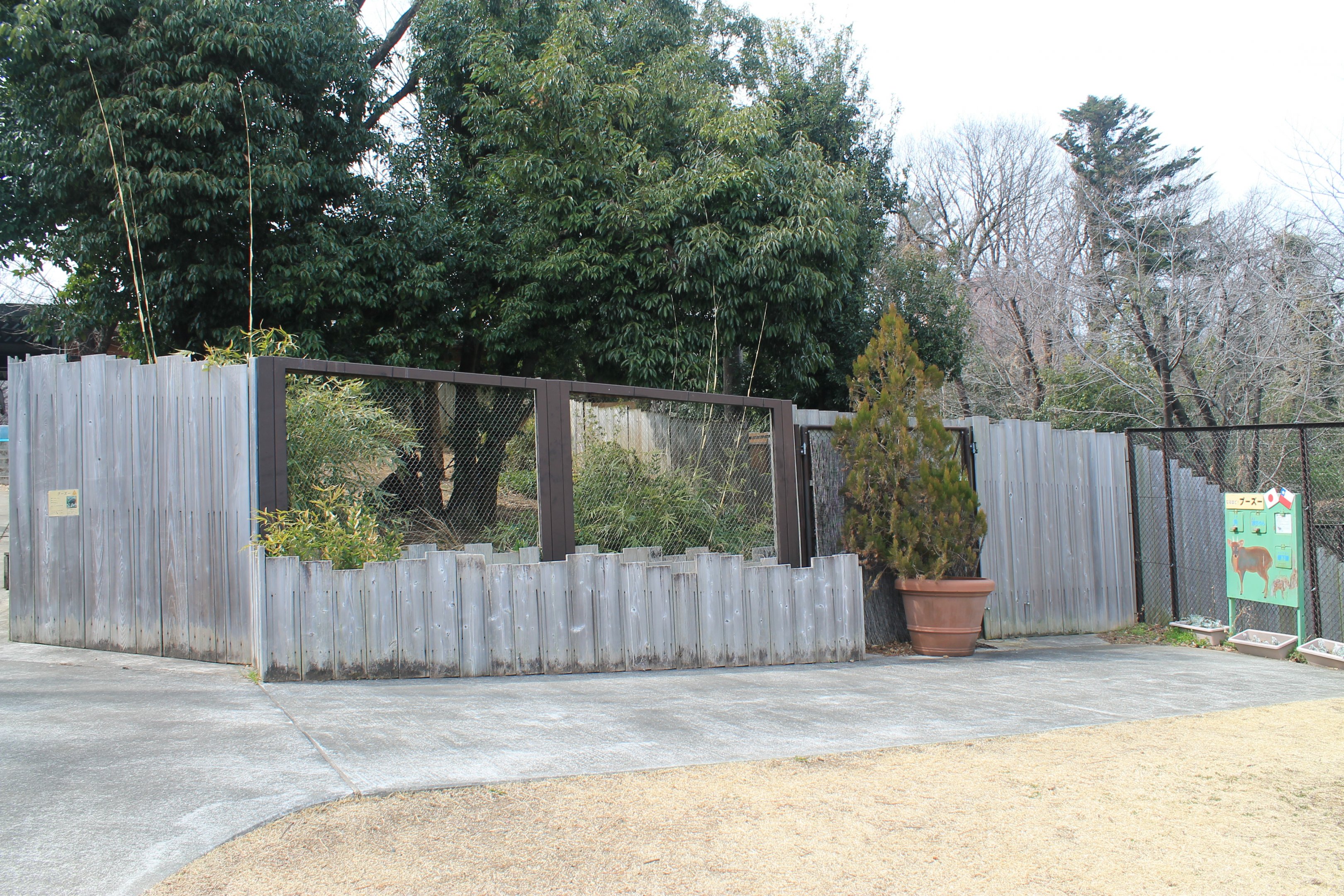 enclosure for Pudu (Pudu puda) - Saitama Childrens Zoo