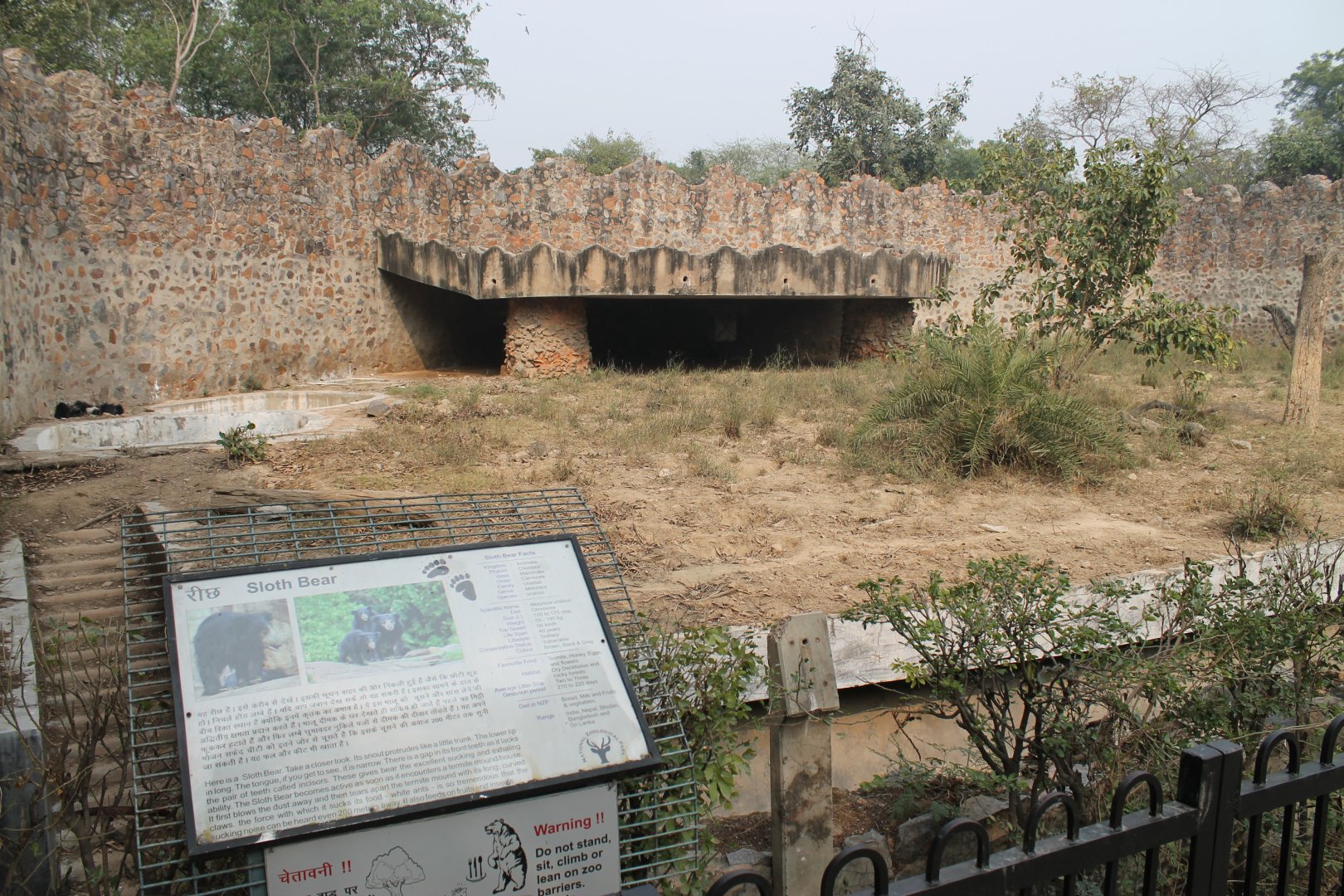 enclosure for Sloth Bears