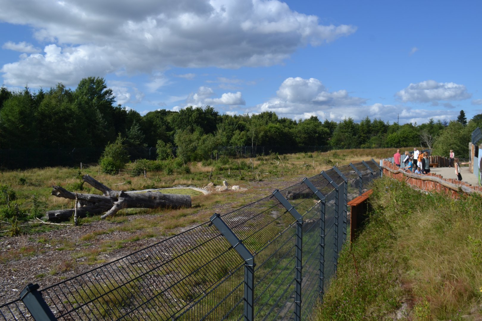 Enclosure for spectacled bear in Givskud Zoo