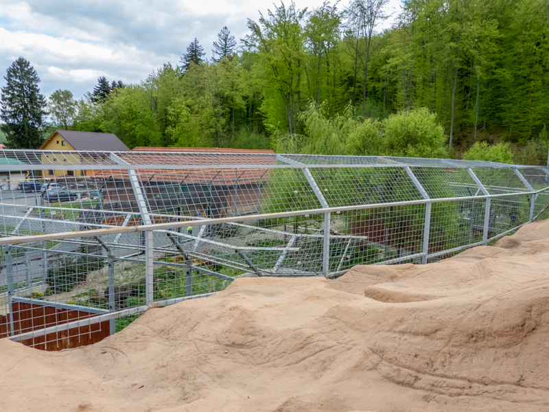 enclosure of big cats