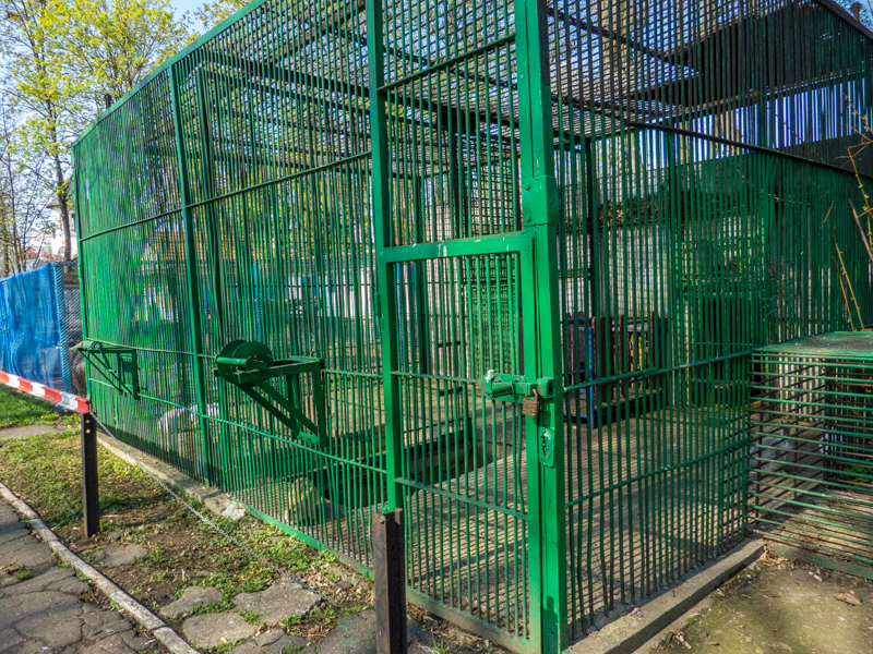 Enclosure of bunnies (former big cats)