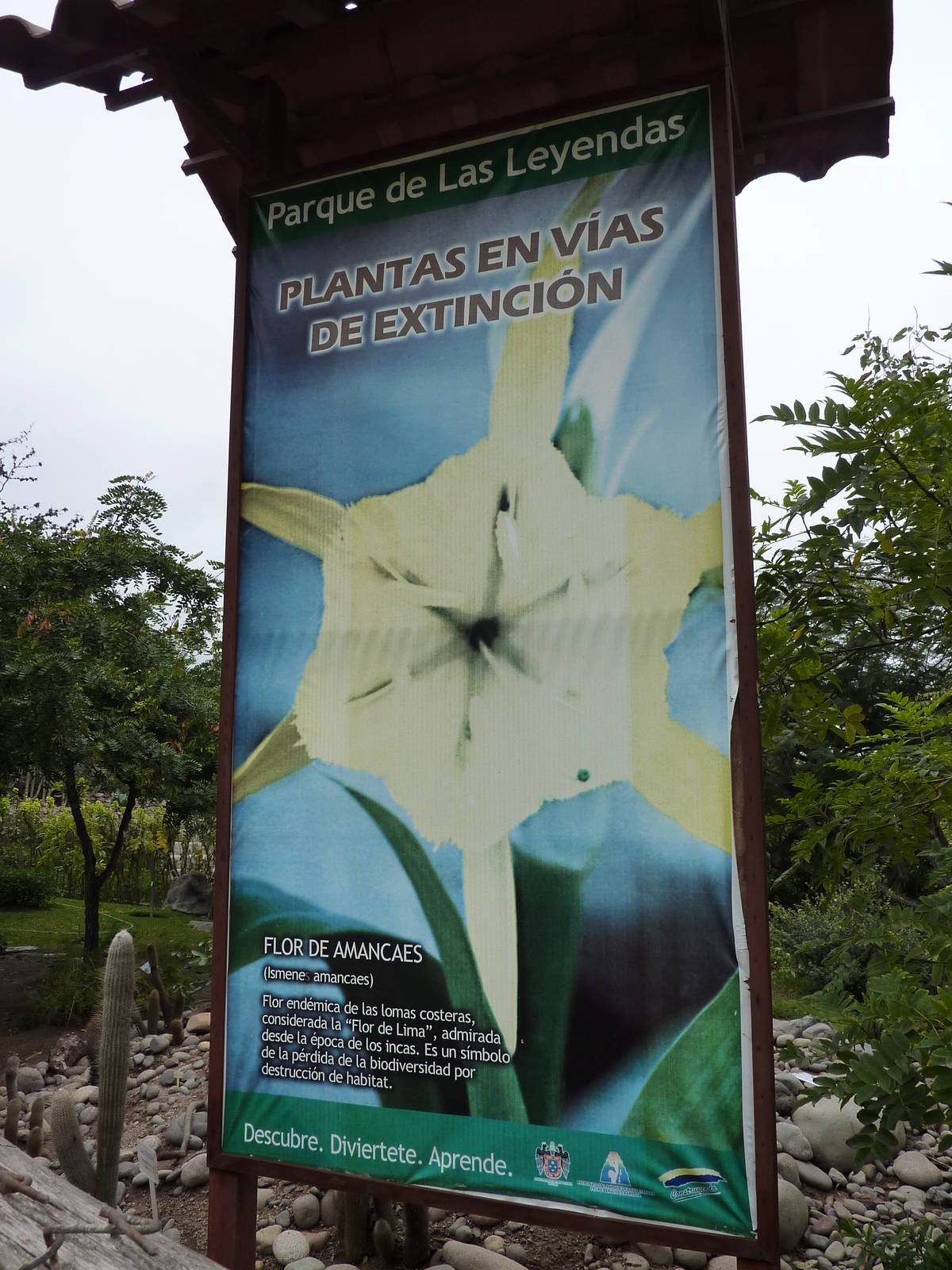 Endangered plants sign