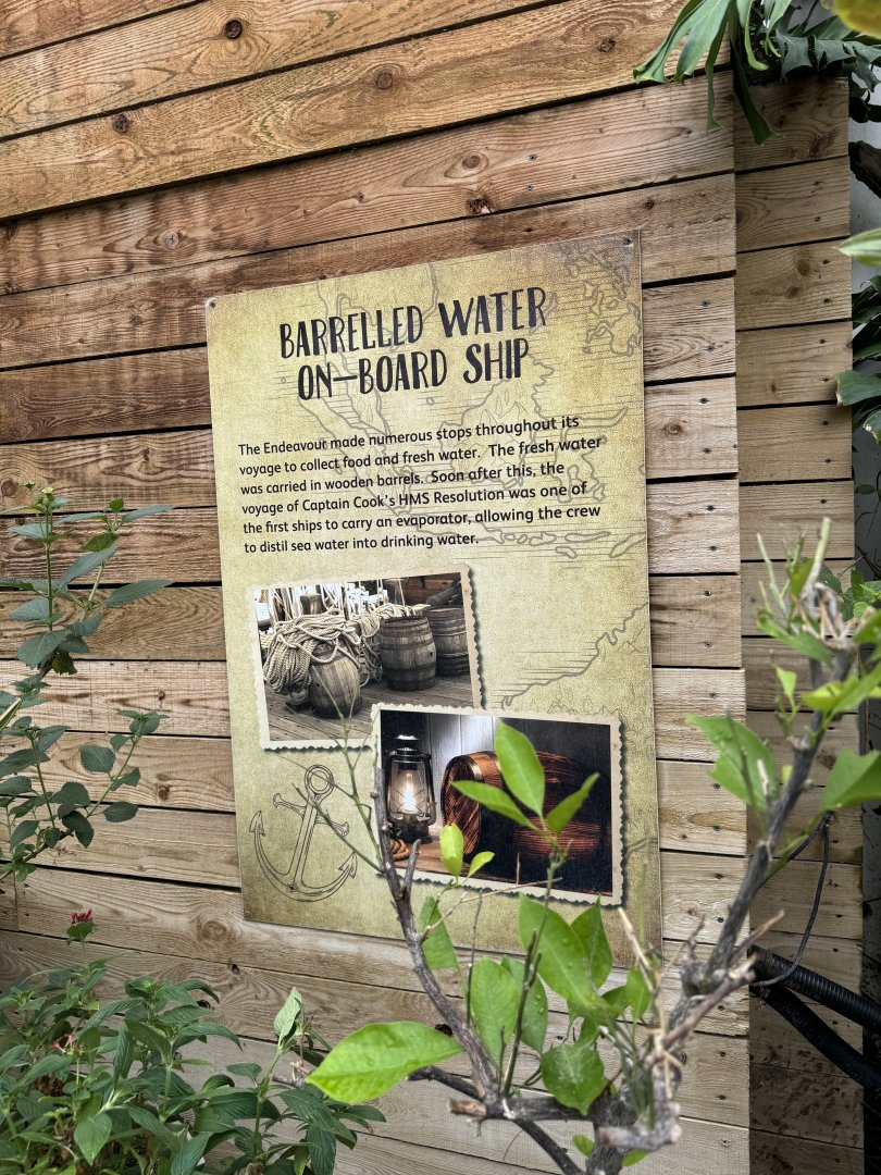 Endeavour Tropical House Signage at Woodside Wildlife Park