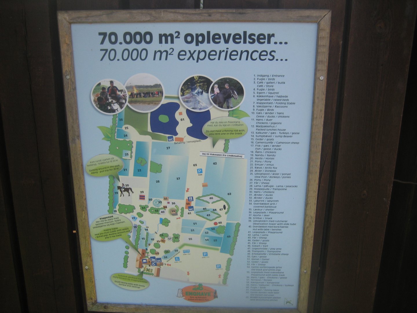 Enghave Dyre- og Naturpark - Map