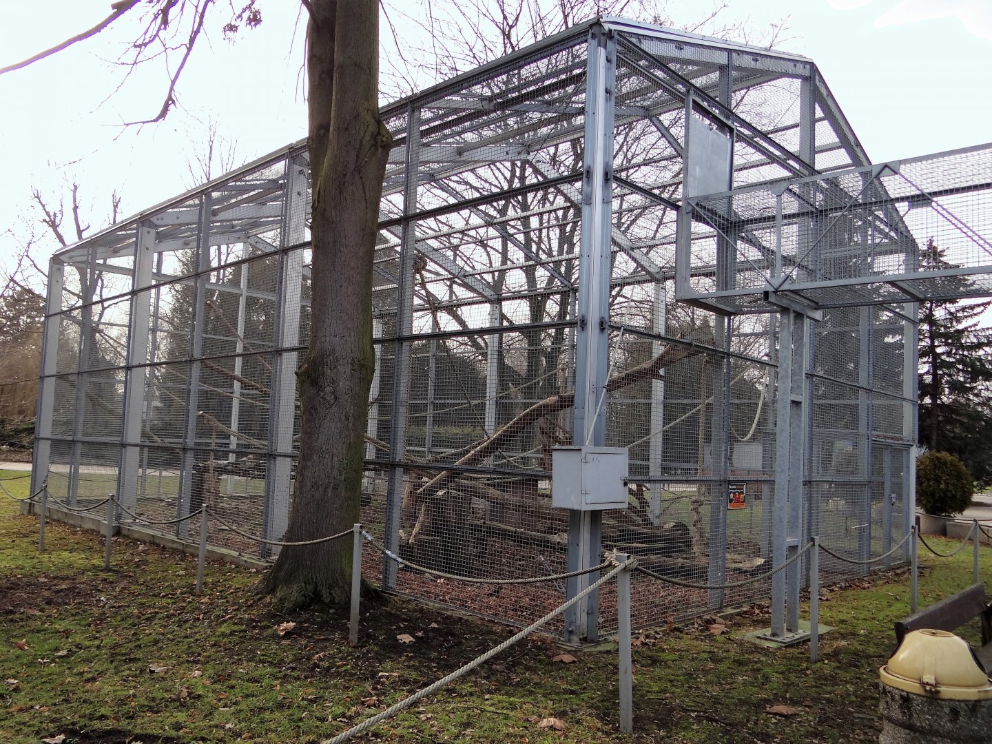 Enlarged monkey enclosures