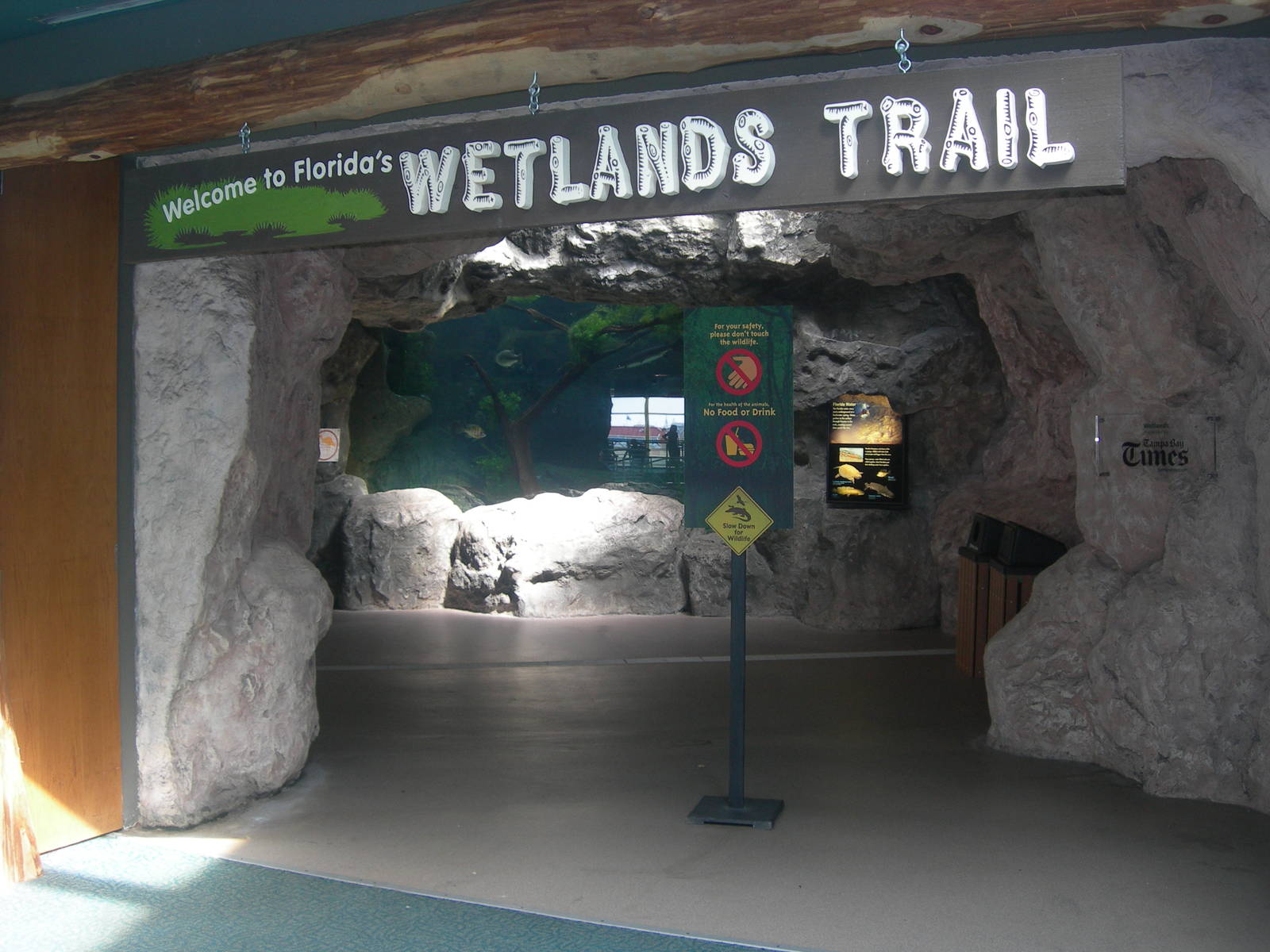 Entrace to Wetlands Exhibit