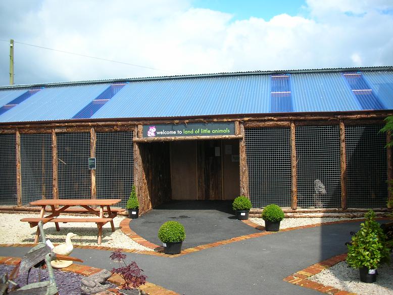 Entrance and Owl aviaries, Land of Little Animals, Omagh.