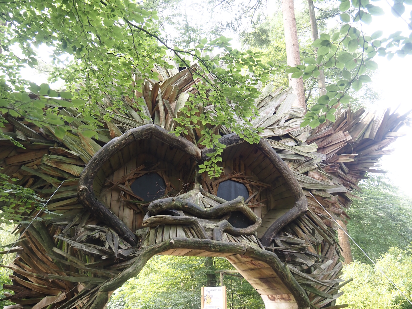 Entrance arch of the Bolivian squirrel monkey forest, 2024-08-18