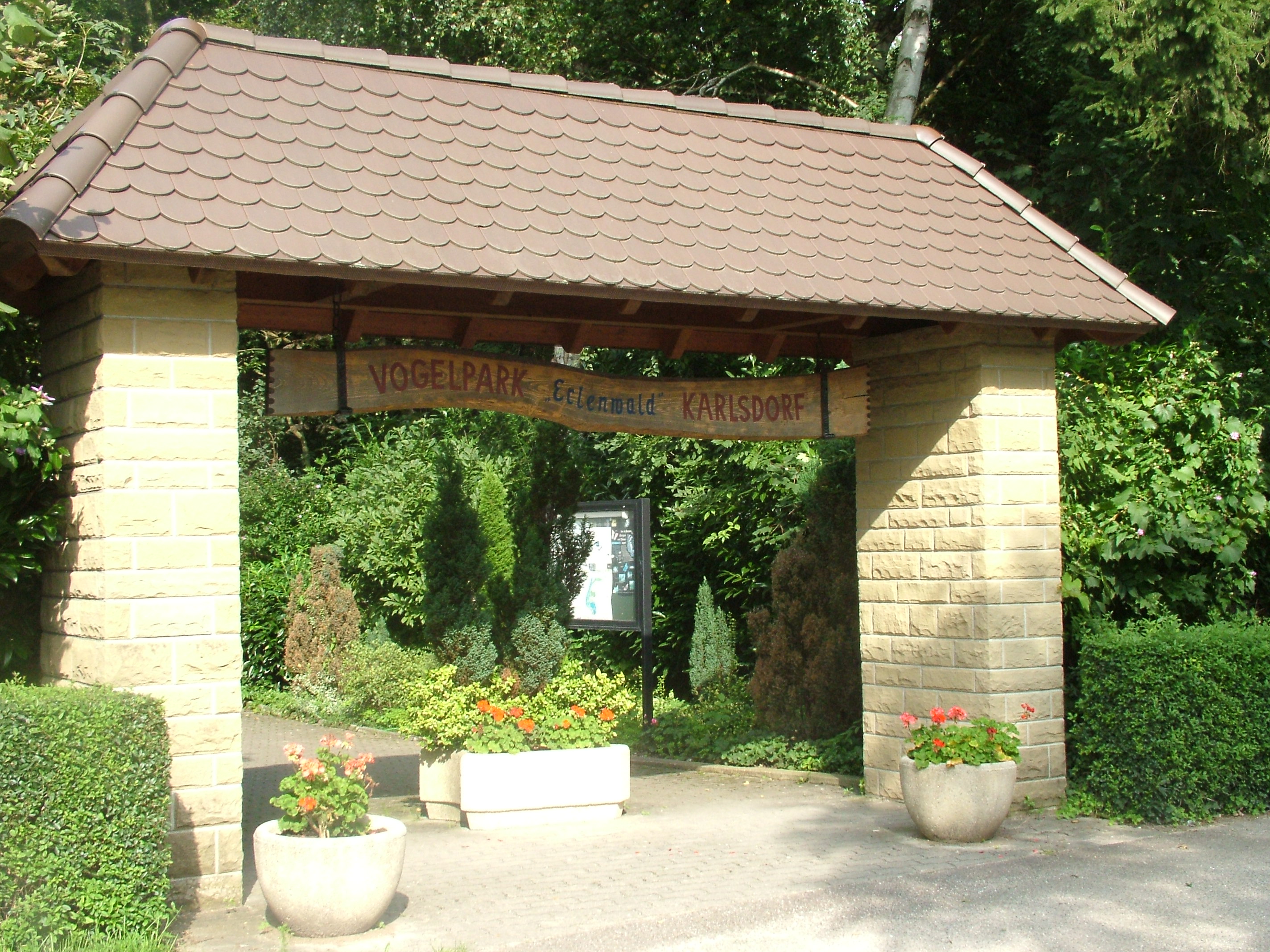 Entrance at Vogelpark Erlenwald, 3rd Sept 2010