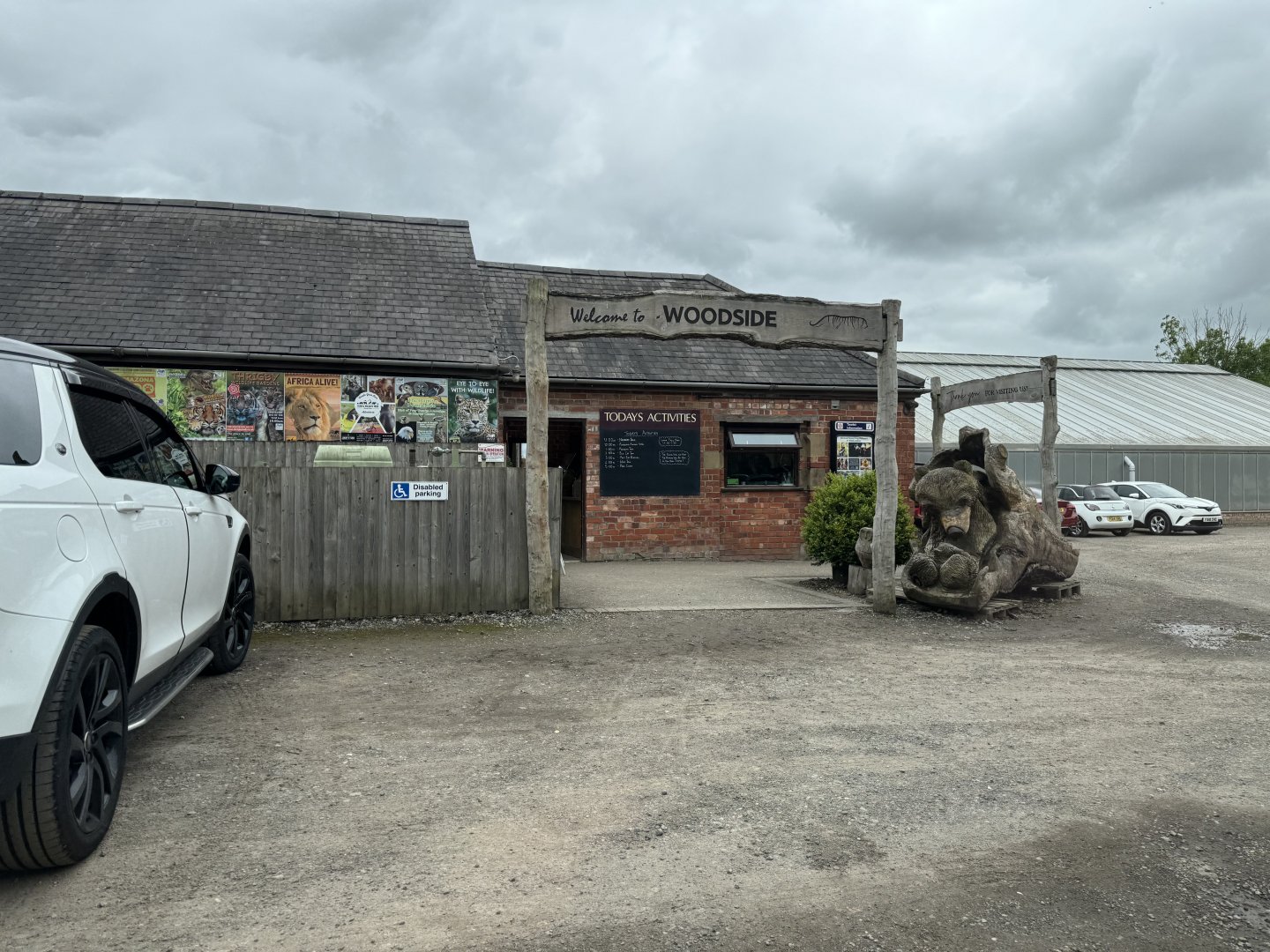 Entrance at Woodside Wildlife Park (May 2024)