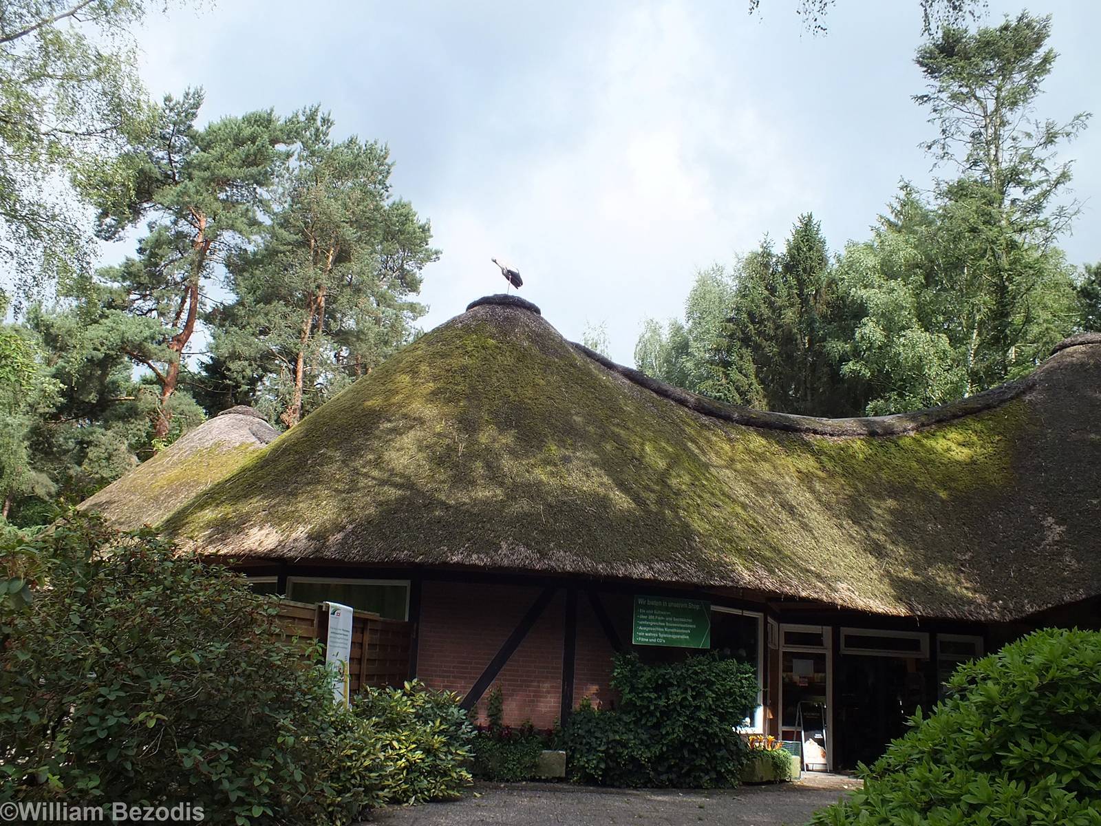 Entrance Building and Gift Shop with Wild Stork