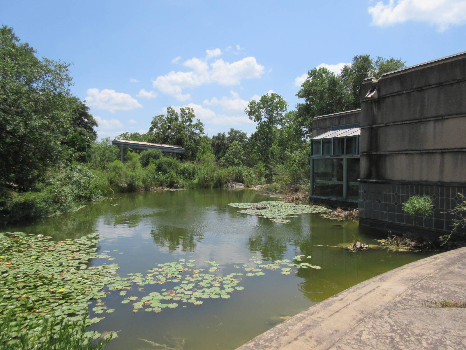 Entrance Building + Large Pond