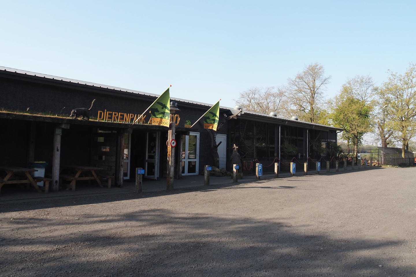 Entrance building with fossa exhibit, 2025-04-12
