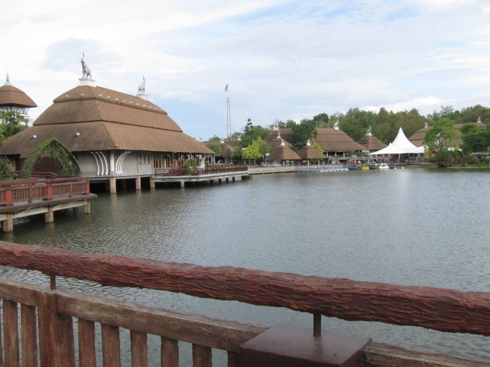 Entrance Buildings and Lake
