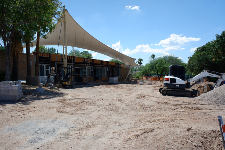 Entrance Construction (from east side)