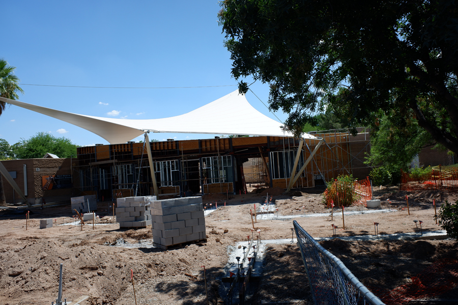 Entrance Construction (from north side)