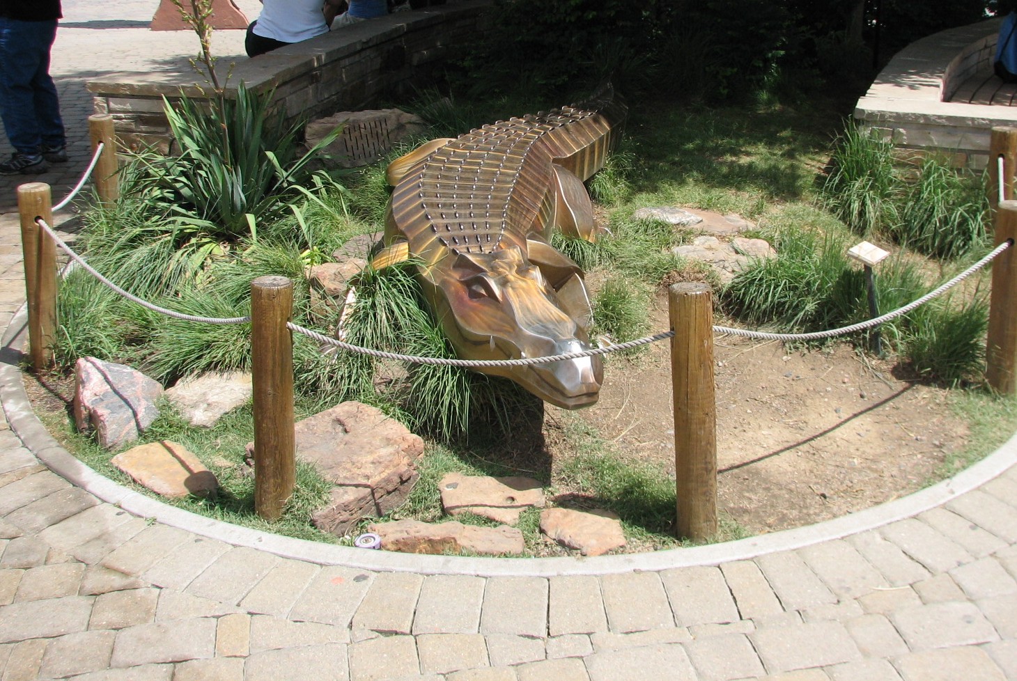 Entrance - Crocodile Sculpture
