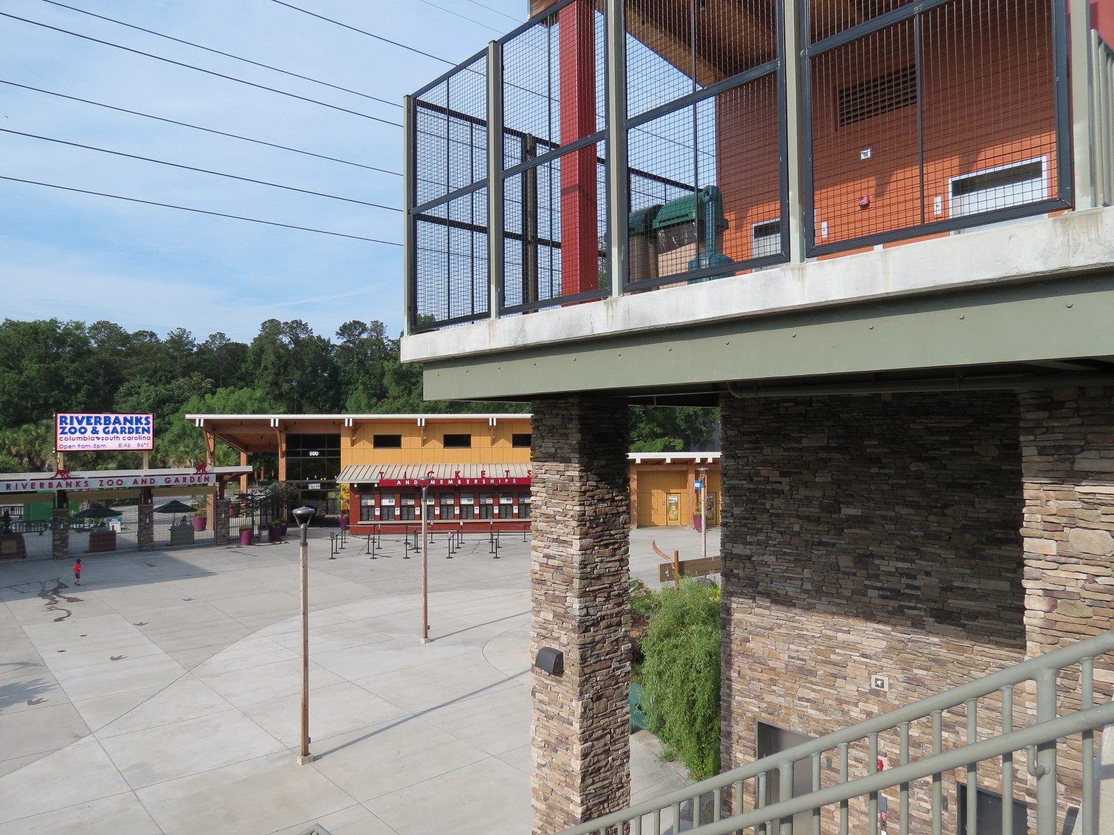 Entrance & Exit Area - Pedestrian Bridge Over Traintracks - Landing View