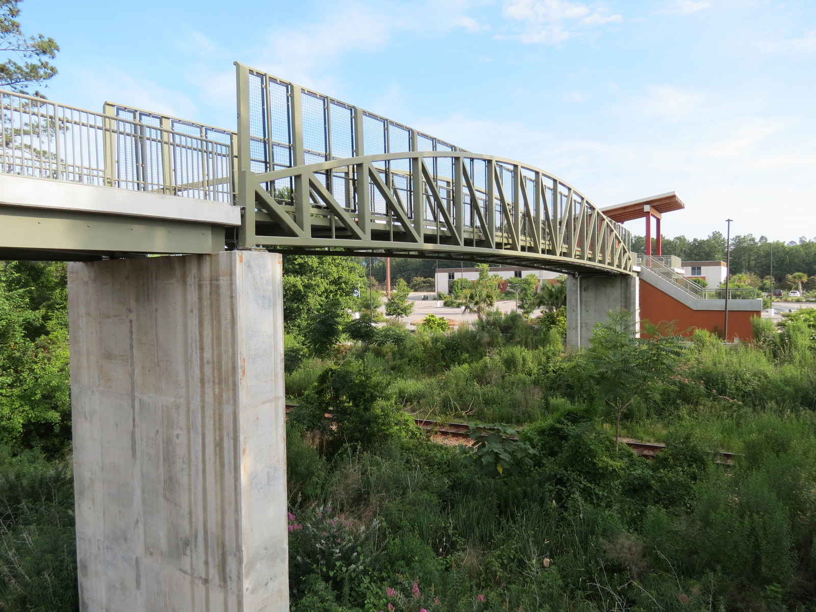 Entrance & Exit Area - Pedestrian Bridge Over Traintracks