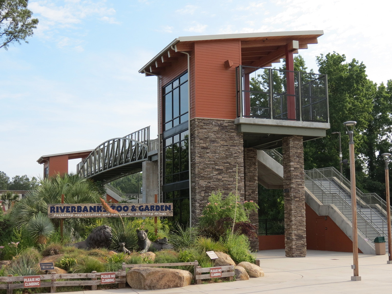 Entrance & Exit Area - Pedestrian Bridge Over Traintracks