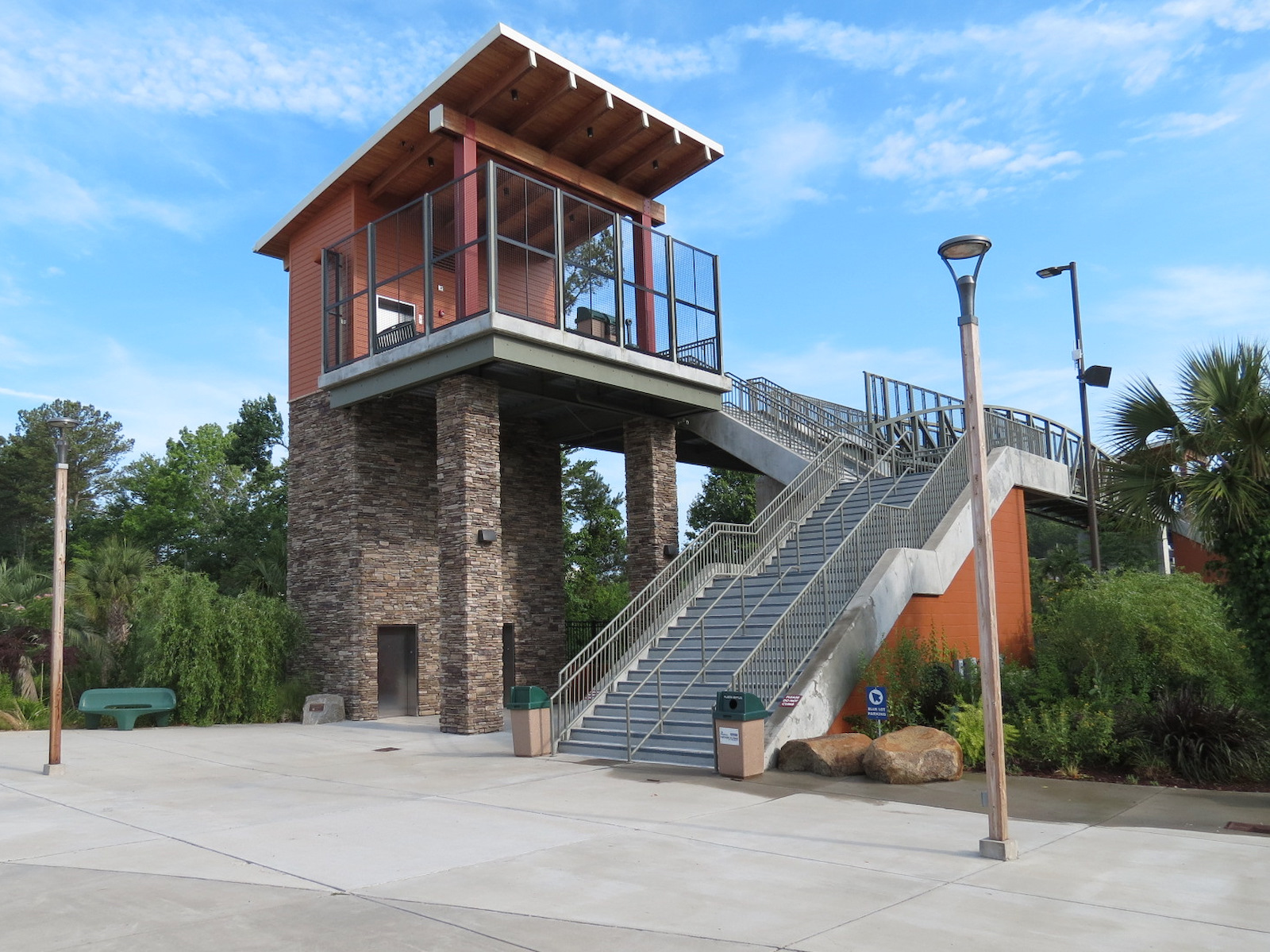 Entrance & Exit Area - Pedestrian Bridge Over Traintracks