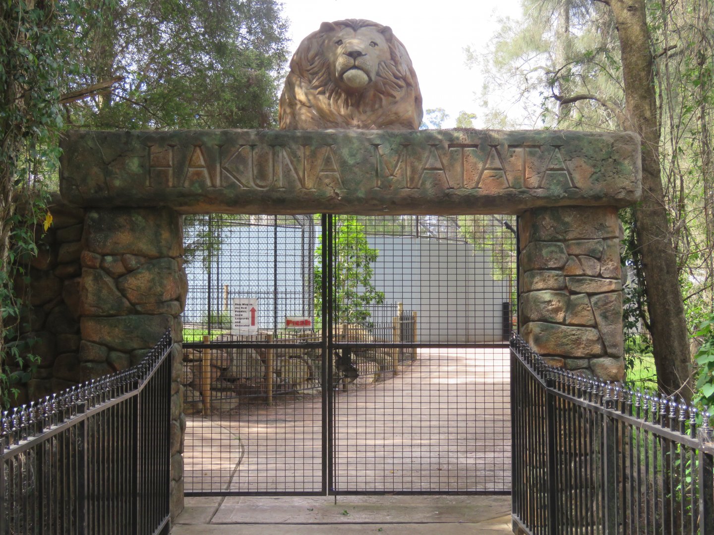 Entrance Gate to African section