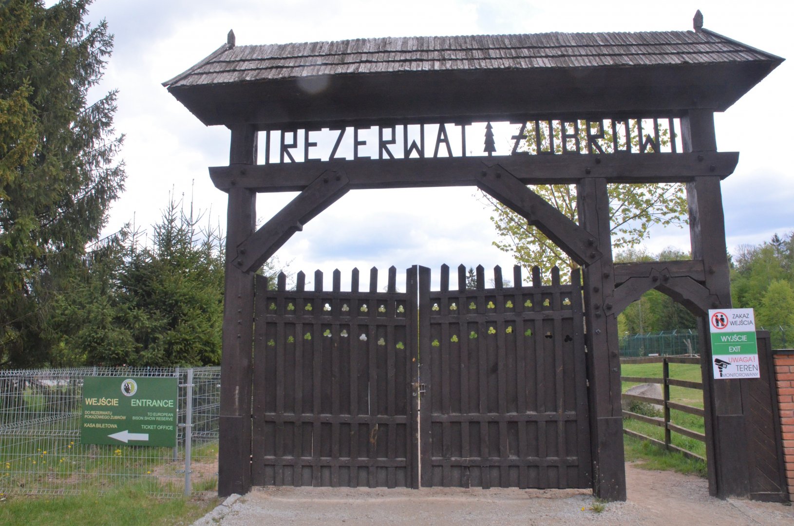 Entrance Gates at Rezerwat Pokazowy Żubrów, Białowieża 07/05/19