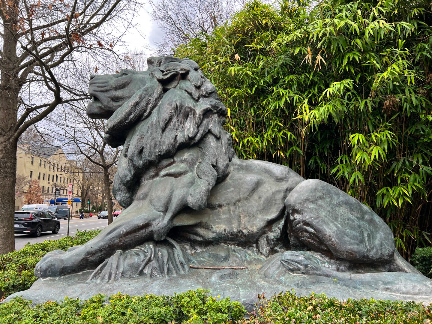 Entrance Lion Statue