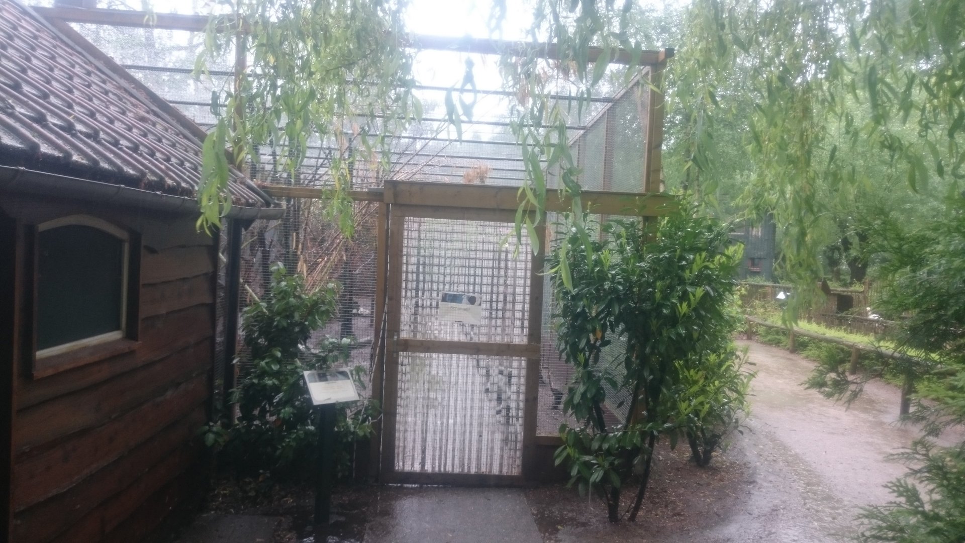 Entrance New Walk-through aviary