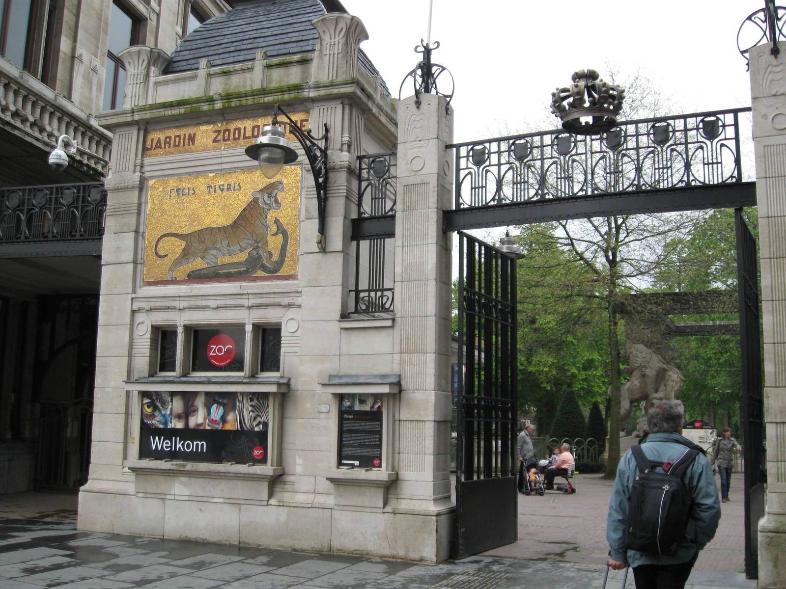 Entrance of the Antwerp Zoo