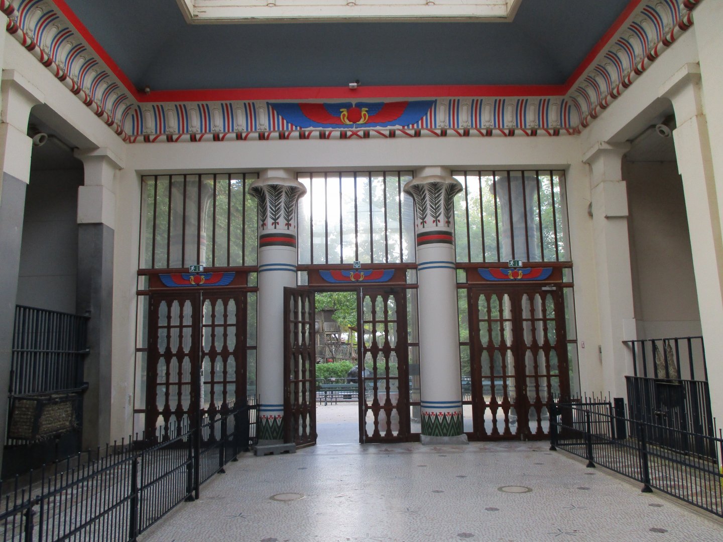 Entrance of the Egyptian temple