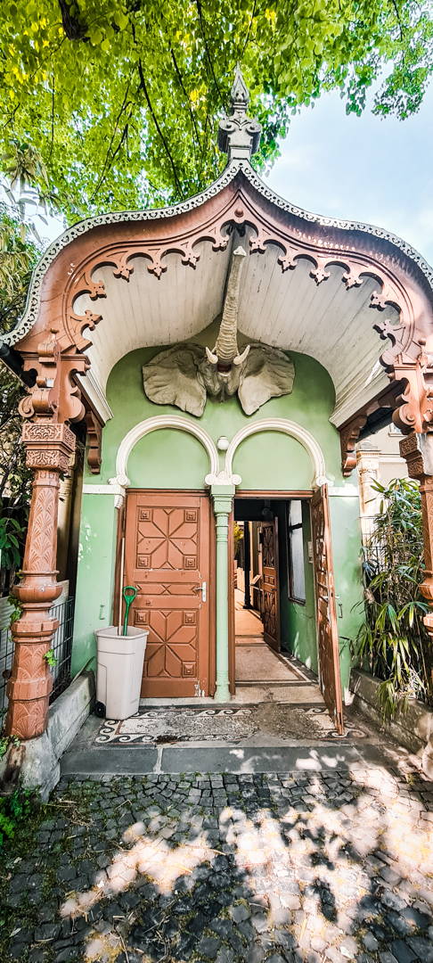 Entrance of the rhino house