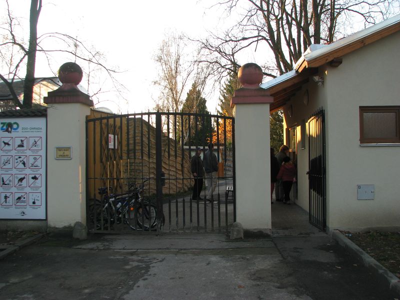 Entrance of zoo Ohrada