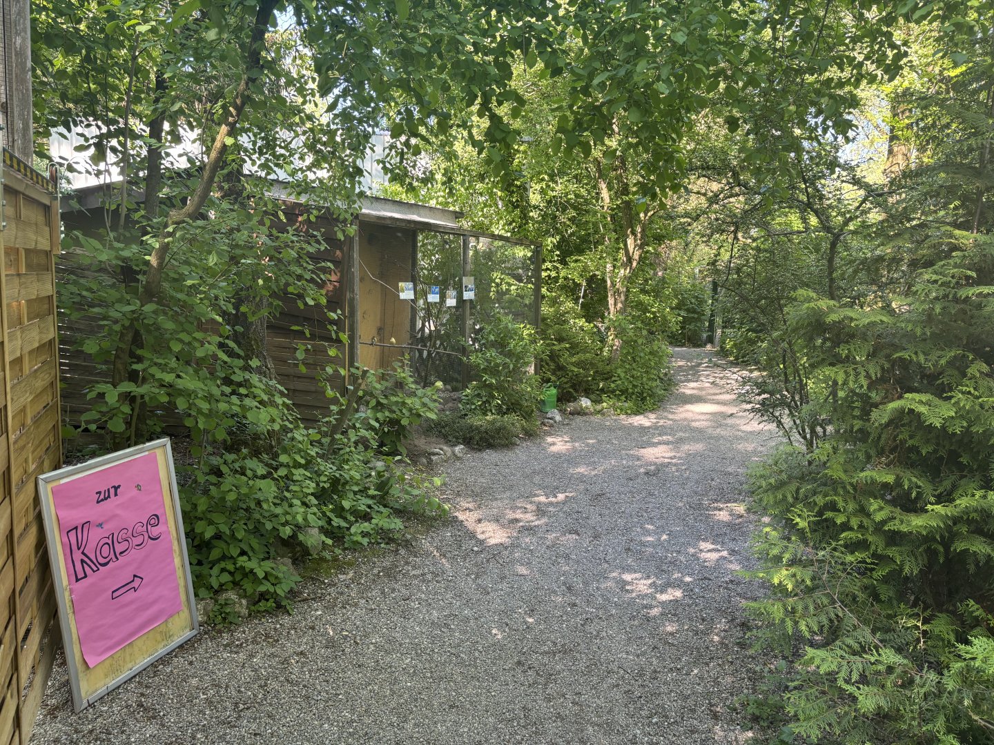 Entrance path to the park