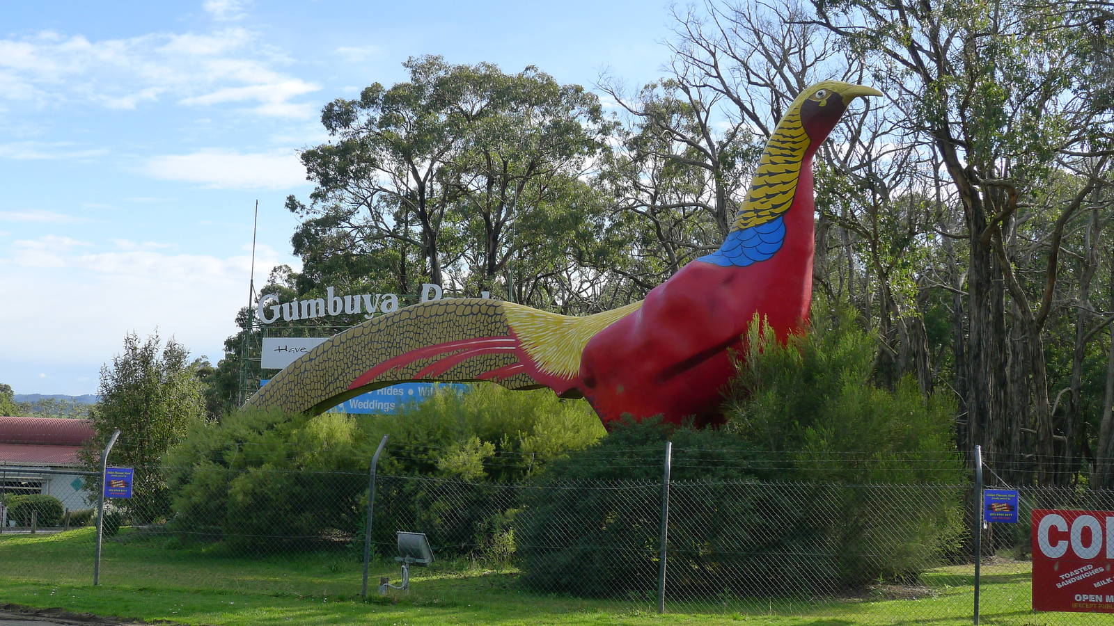 Entrance - Pheasant Statue
