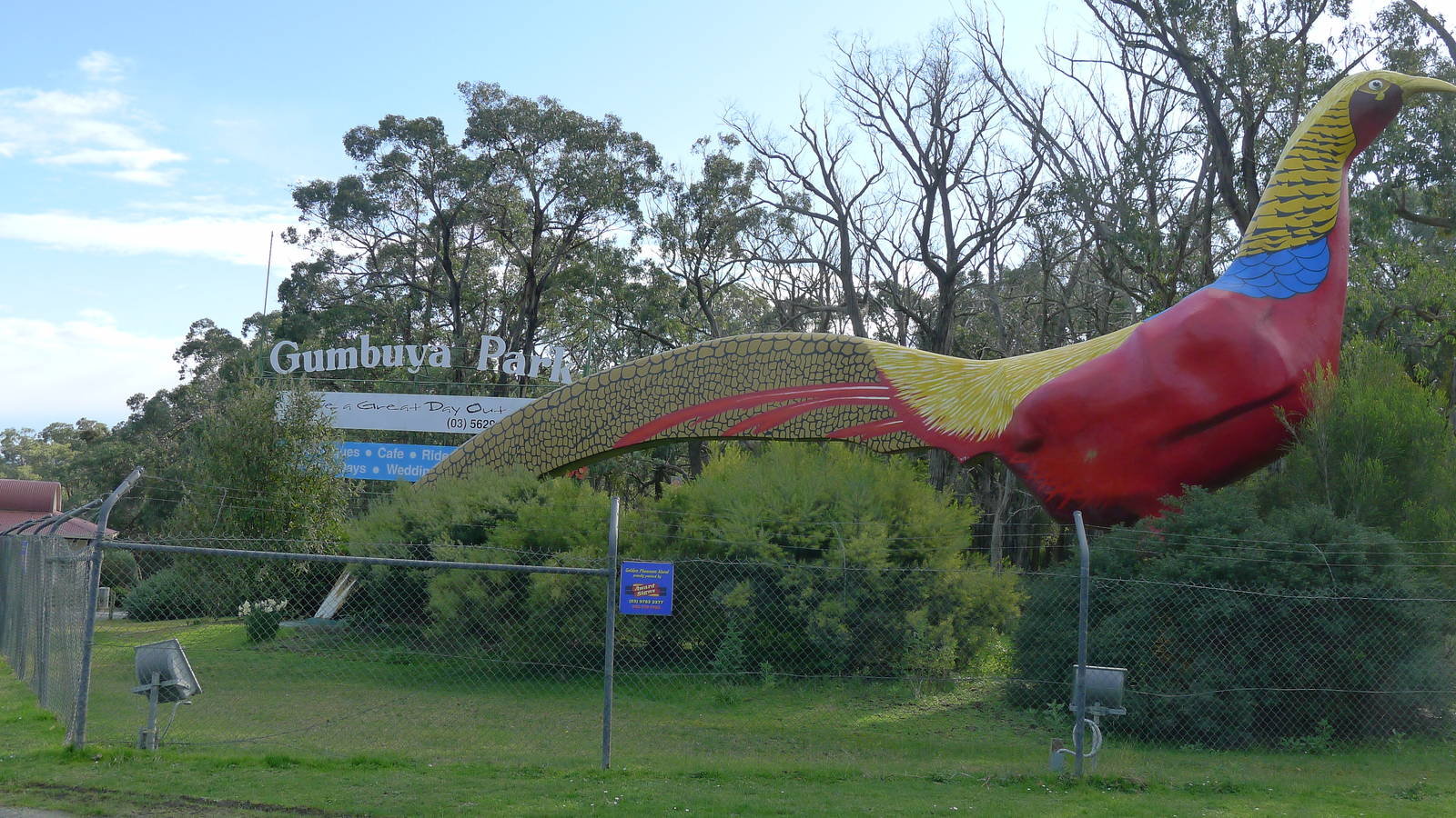 Entrance - Pheasant Statue