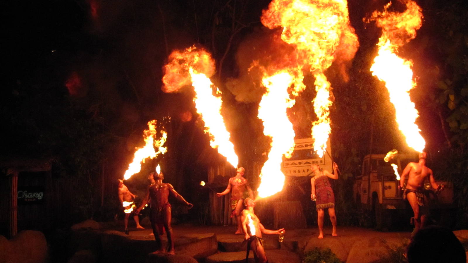 Entrance plaza - Fire breathers